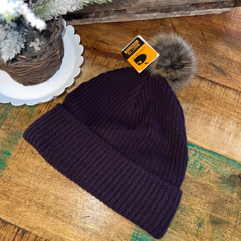Carhartt fleece lined knit hat beanie. NWT - Picture 2 of 5